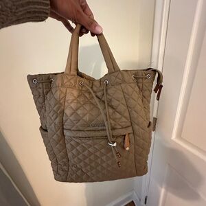 MZ Wallace - Medium Metro Convertible Backpack (Caramel)